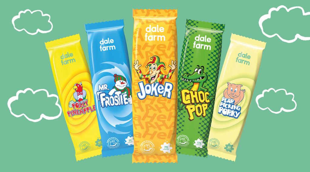 Dale Farm Favourite Ice Lollies Packaging