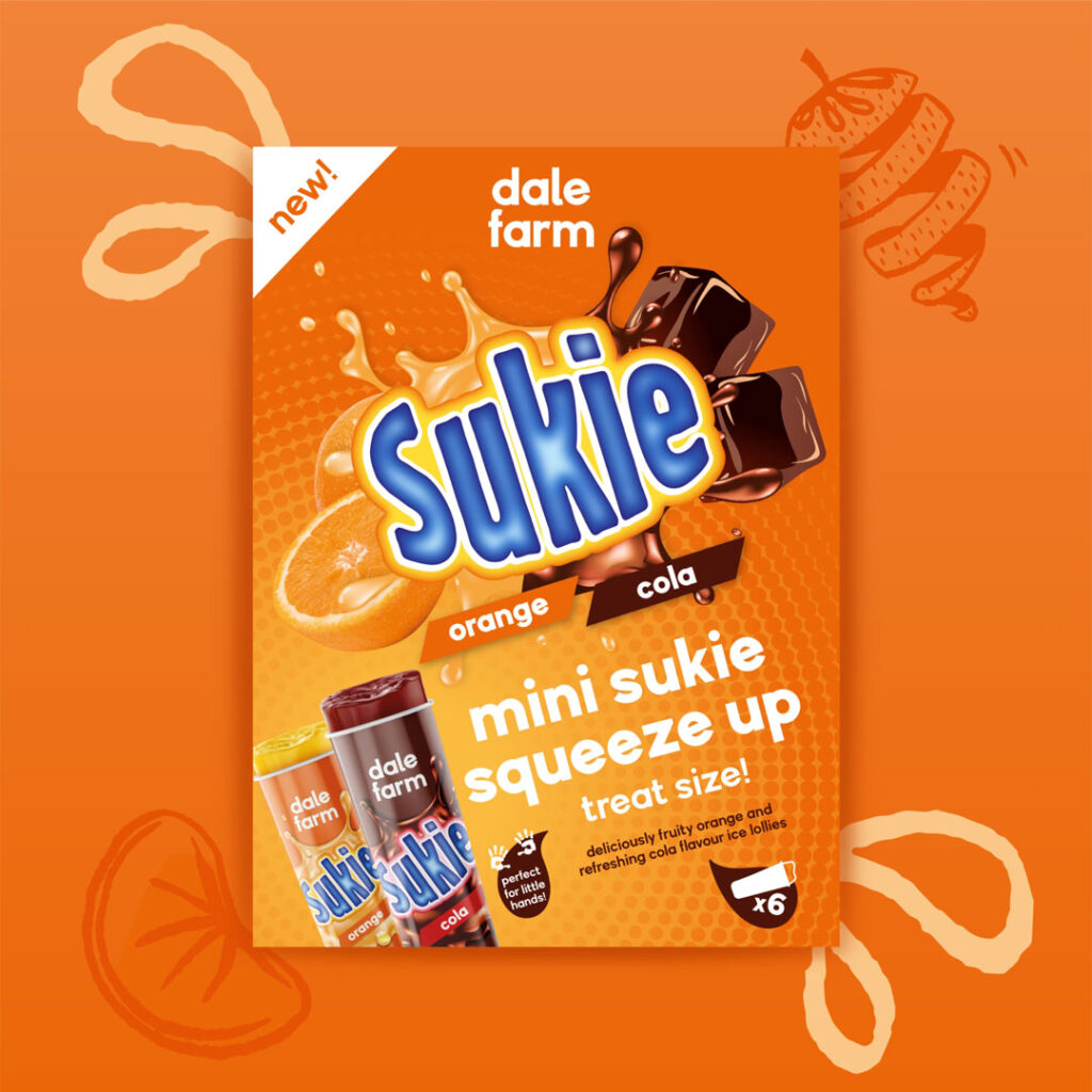 Dale Farm Sukie Ice Lollies Packaging